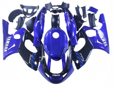 Custom 1996-2007 Yamaha YZF600R Thundercat Motorcycle Fairings - Blue Glossy Black