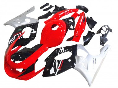Custom 1996-2007 Yamaha YZF600R Thundercat Motorcycle Fairing - Red Black Silver