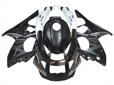 Custom 1996-2007 Yamaha YZF600R Thundercat Motorcycle Fairings - Glossy Black Grey White