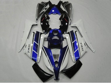 Custom 2012-2014 Yamaha TMAX530 Motorcycle Fairing - White Blue Black