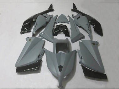 Custom 2012-2014 Yamaha TMAX530 Motorcycle Fairings - Matte Grey Glossy Black
