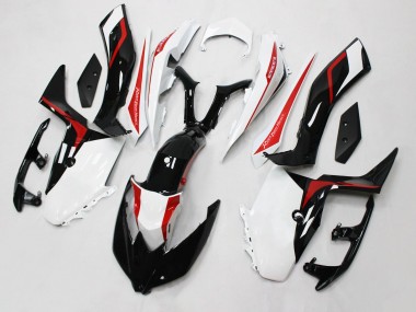 Custom 2017-2021 Yamaha XMAX300 Motorcycle Fairings - White Red Glossy Black