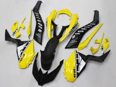 Custom 2017-2021 Yamaha XMAX300 Motorcycle Fairings - Yellow White Black