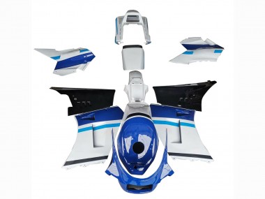 Custom 1984-1987 Suzuki RG400 RG500 RG400/500 Motorcycle Fairings - White Blue Black