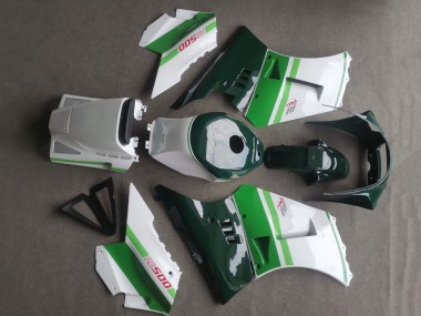 Custom 1984-1987 Suzuki RG400 RG500 RG400/500 Motorcycle Fairings - White Dark Green