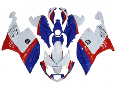 Custom 2005-2010 BMW K1200S Abs Fairings - White Red Blue