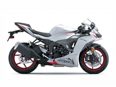 Custom 2023-2025 Kawasaki ZX6R Motorcycle Fairings - Pearl White Black Red