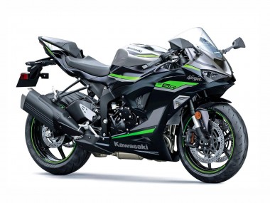 Custom 2023-2025 Kawasaki ZX6R Motorcycle Fairings - Black Grey Green Ninja