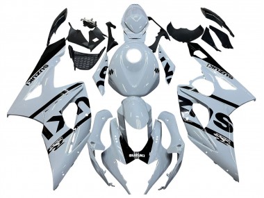 Custom 2005-2006 Suzuki GSXR 1000 Motorcycle Fairings - White Black
