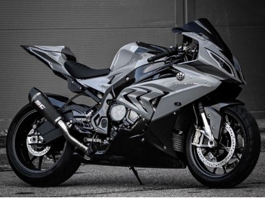 Custom 2015-2016 BMW S1000RR Motorcycle Fairings - Grey Carbon Fiber