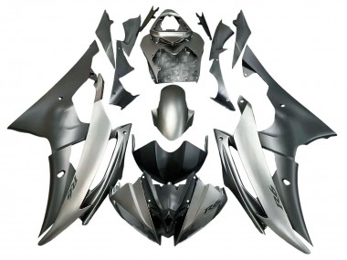Custom 2008-2016 Yamaha YZF 600 R6 Motorcycle Fairings - Silver Grey