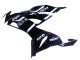 2019-2022 Kawasaki ZX6R Motorcycle Fairings - Glossy Black White