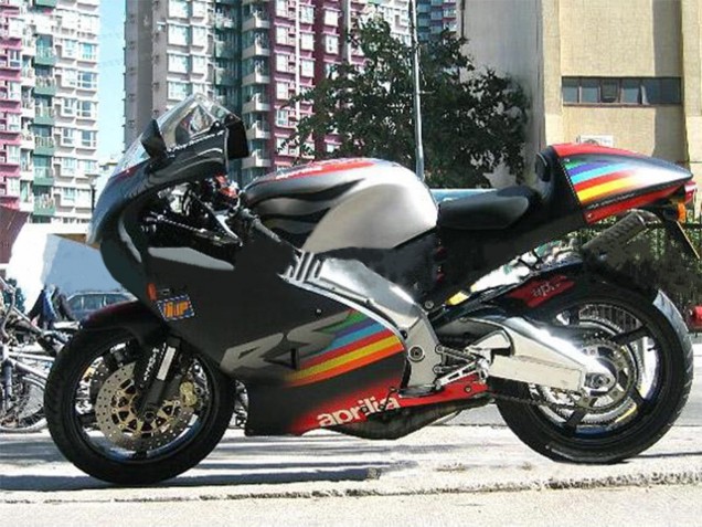 2000-2005 Aprilia RS125 Motorcycle Fairings - Black Red Silver