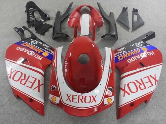 2000-2005 Aprilia RS125 Motorcycle Fairings - White Red Blue Xerox