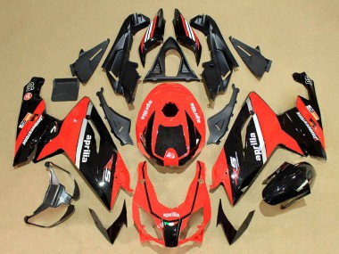 Custom 2006-2011 Aprilia RS125 Motorcycle Fairings - Red Glossy Black White