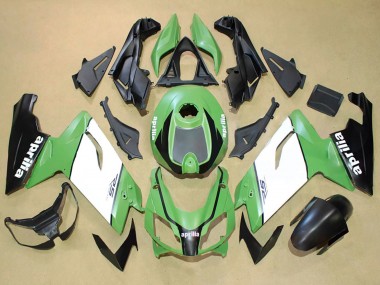 Custom 2006-2011 Aprilia RS125 Motorcycle Fairings - Green White Black
