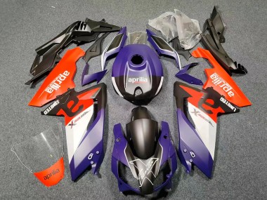 Custom 2006-2011 Aprilia RS125 Motorcycle Fairings - Dark Purple Red Black White