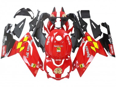 Custom 2006-2011 Aprilia RS125 Motorcycle Fairings - Red White Yellow Black