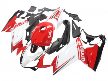 Custom 2006-2011 Aprilia RS125 Motorcycle Fairings - White Red Black