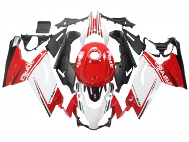 Custom 2006-2011 Aprilia RS125 Motorcycle Fairings - White Red Black