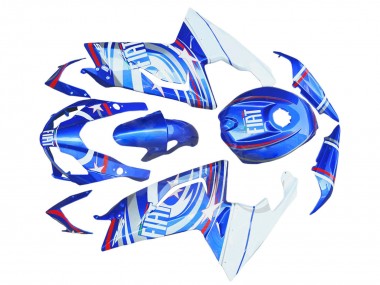 Custom 2006-2011 Aprilia RS125 Motorcycle Fairings - White Blue Red