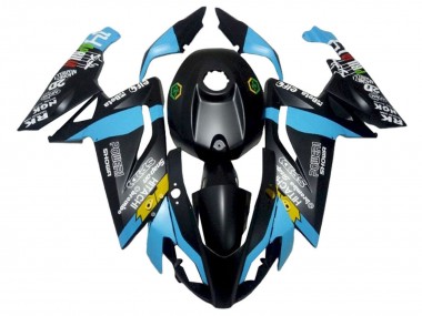 Custom 2006-2011 Aprilia RS125 Motorcycle Fairings - Light Blue Black Yellow