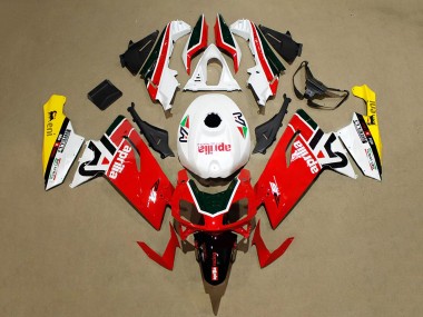 Custom 2006-2011 Aprilia RS125 Motorcycle Fairings - Red White Black Yellow