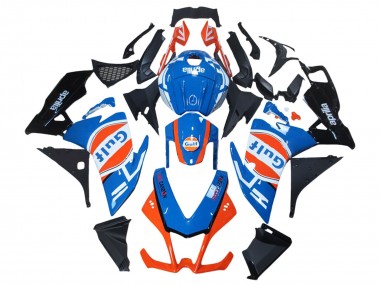 Custom 2012-2018 Aprilia RS4 50 125 Motorcycle Fairings - White Blue Orange Glossy Black Gulf