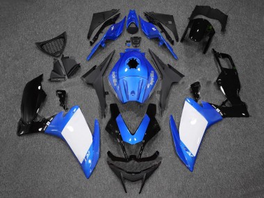 Custom 2012-2018 Aprilia RS4 50 125 Motorcycle Fairings - Blue White Glossy Black