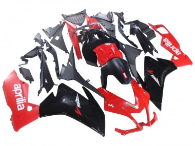 Custom 2012-2018 Aprilia RS4 50 125 Motorcycle Fairings - Red Glossy Black