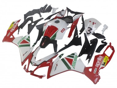 Custom 2012-2018 Aprilia RS4 50 125 Motorcycle Fairing Kits - White Red Green Yellow Alitalia