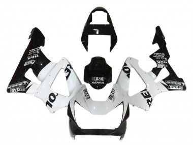 Custom 2000-2001 Honda CBR900RR 929 Motorcycle Fairings - White Glossy Black Repsol
