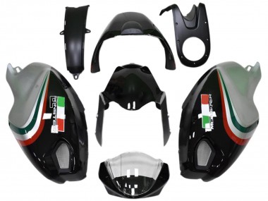 Custom 2008-2012 Ducati Monster 696 796 1100 1100S Motorcycle Fairings - Glossy Black Silver Red Green