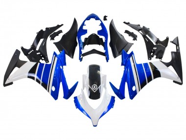 Custom 2013-2015 Honda CBR500R Motorcycle Fairings - Blue White Matte Black