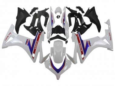 Custom 2013-2015 Honda CBR500R Motorcycle Fairings - White Red Blue HRC