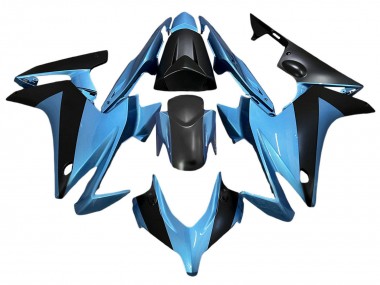 Custom 2013-2015 Honda CBR500R Motorcycle Fairings - Light Blue Black