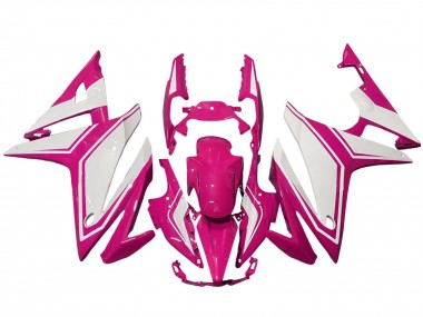 Custom 2016-2018 Honda CBR500R Motorcycle Fairings - Pink White