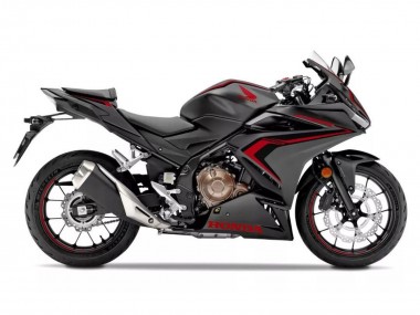 Custom 2022-2023 Honda CBR500R Motorcycle Fairings - Matte Black Red