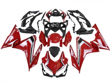 Custom 2022-2023 Honda CBR500R Motorcycle Fairings - Red White Black