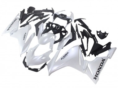 Custom 2022-2023 Honda CBR500R Motorcycle Fairings - Pearl White