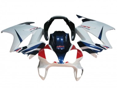 Custom 2002-2013 Honda VFR 800 Motorcycle Fairings - White Red Dark Blue HRC