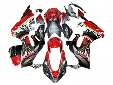 Custom 2017-2023 Honda CBR1000RR Motorcycle Fairings - Red Grey Black Monster Shark