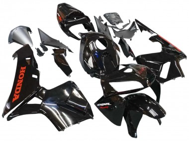 Custom 2005-2006 Honda CBR600RR Motorcycle Fairings - Glossy Black