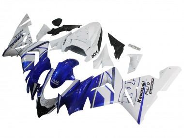 Custom 2004-2005 Kawasaki ZX10R Motorcycle Fairing - Black White