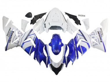 Custom 2004-2005 Kawasaki ZX10R Motorcycle Fairing - Black White
