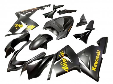 Custom 2004-2005 Kawasaki ZX10R Motorcycle Fairings - Black Ninja