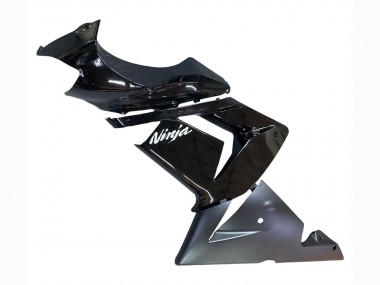 Custom 2004-2005 Kawasaki ZX10R Motorcycle Fairings - Glossy Matte Black Ninja