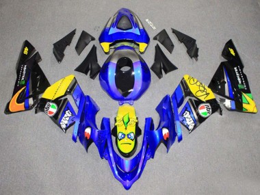 Custom 2004-2005 Kawasaki ZX10R Motorcycle Fairing - Green Black Ninja