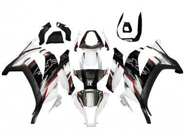 Custom 2011-2015 Kawasaki ZX10R Motorcycle Fairings - White Glossy Black Matte Black Red