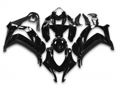 Custom 2016-2020 Kawasaki ZX10R Motorcycle Fairings - Glossy Black Ninja